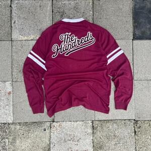 The Hundreds Club Y2K Red Long Sleeve Streetwear Shirt
